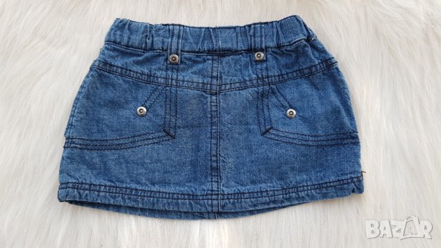 Бебешка дънкова пола - размер 6 месеца цена 8лв, снимка 2 - Бебешки рокли - 44209240