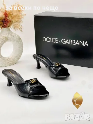 Dolce&Gabbana Дамски Чехли На Ток - Различни Цветове Код SEM-465, снимка 8 - Чехли - 55871543