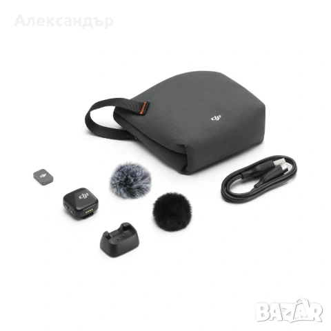 🎙️ DJI Mic Mini (Infinity Black) + Charging Dock - Като Нов!, снимка 3 - Микрофони - 54180654