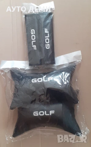 ТОП Цена за 2 бр-22лв кожени възглавнички и 2 бр-22 лв карбон калъфи с надпис Голф Golf , снимка 12 - Аксесоари и консумативи - 48897202