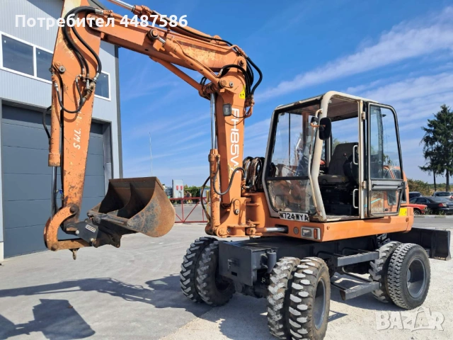 Употребяван ротационен колесен багер FIAT-HITACHI FH85 W, снимка 5 - Индустриална техника - 53204423