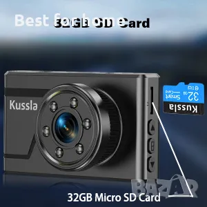 Видео регистратор - Dash Cam Kussla с 2GB SD карта подарък, снимка 9 - Аксесоари и консумативи - 47820012