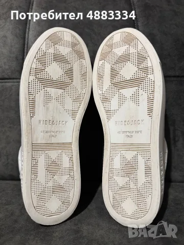 HIDE & JACK Crocodile print sneakers in white, снимка 6 - Маратонки - 56418292