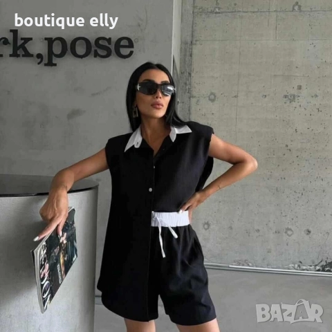 дамски комплект - розово, черно, бежово, снимка 3 - Комплекти - 51543848