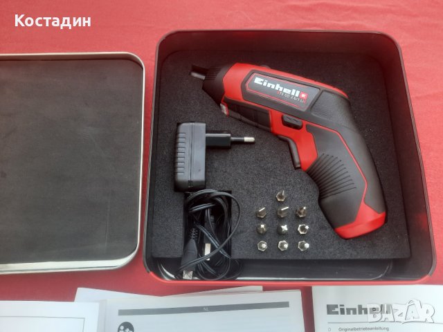 Акумулаторна отвертка, 3.6V,  Einhell TE-SD 3.61 Li-Ion батерия 1.5Ah, снимка 2 - Винтоверти - 42769336