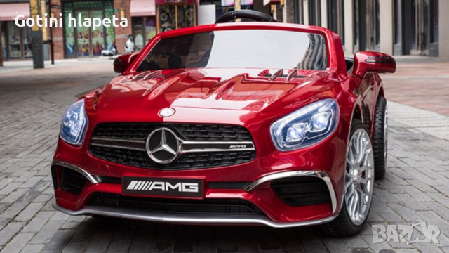 Акумулаторен КОЛА Mercedes Benz SL65 AMG 12V батерия,функция за люлеене, снимка 5 - Детски велосипеди, триколки и коли - 37299485