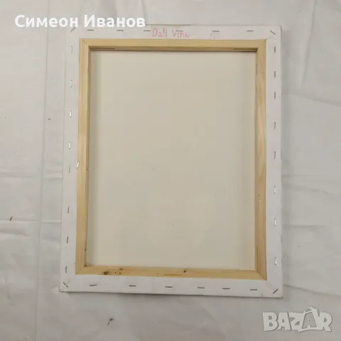 Интересна стара картина на платно SG2010, снимка 6 - Картини - 47576391