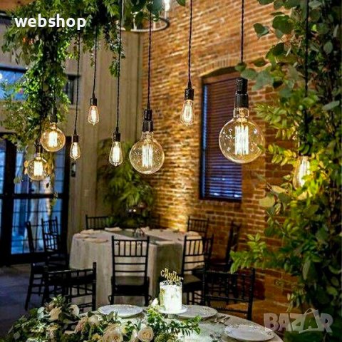 4W МАЛКА РЕТРО ВИНТИДЖ LED КРУШКА E27, LED BULB 2700K, КЕХЛИБАР С ОГЛЕДАЛНА ПОВЪРХНОСТ, снимка 1