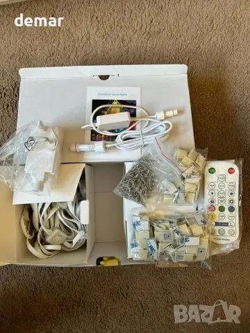 Постоянно външно осветление 15M, Smart RGBIC 30 LED,APP и дистанционно, снимка 9 - Лед осветление - 47375244