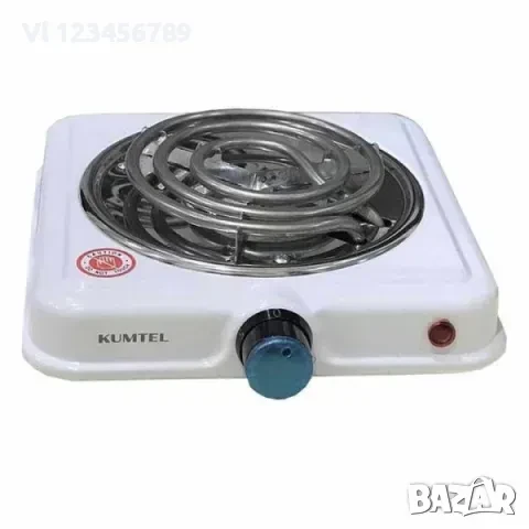 Електрически единичен котлон с нагревател спирала 1000 Вт, снимка 1