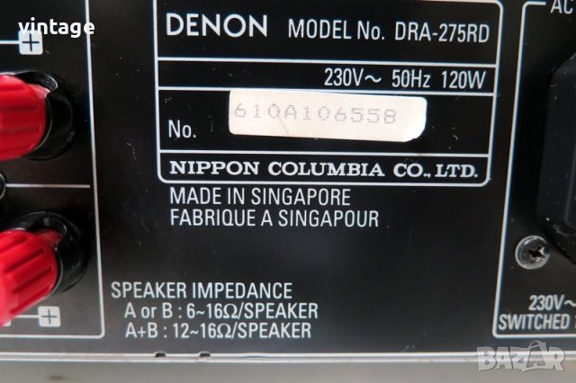 Denon DRA-275RD, снимка 7 - Ресийвъри, усилватели, смесителни пултове - 39283012
