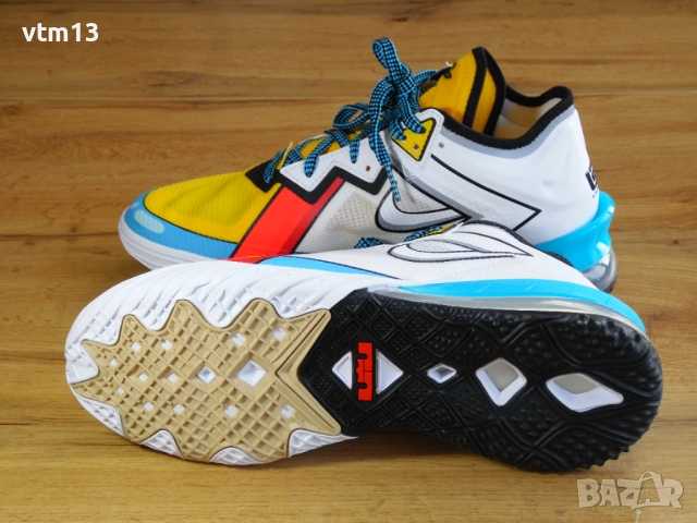 Нови! Nike LeBron 18 Low Stewie Griffin - 43 номер Оригинални!, снимка 4 - Маратонки - 52827534