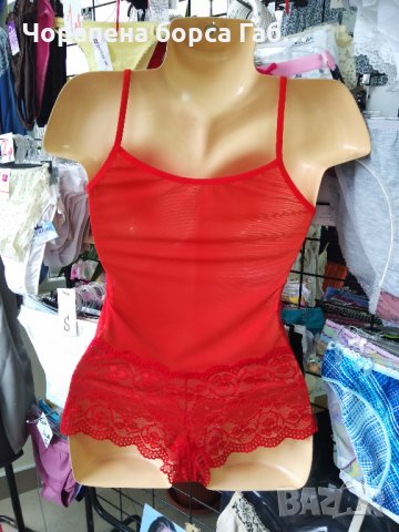 Боди тюл с дантела боксер, снимка 2 - Бельо - 30830682