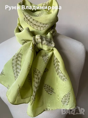 Шал от 100 % коприна, снимка 12 - Шалове - 56330933