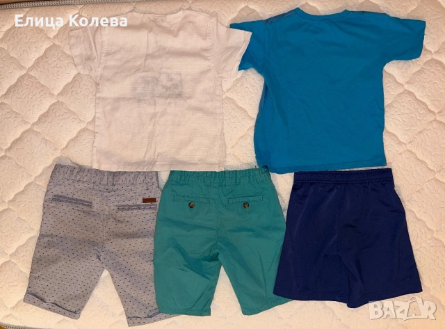 Сет от къси панталонки и тениски за момче 110 см, снимка 2 - Детски комплекти - 53377364