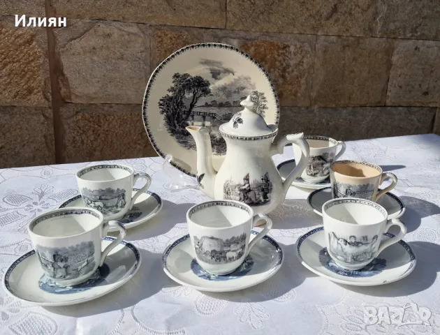 Сервиз за кафе с детски над 100 годишен 