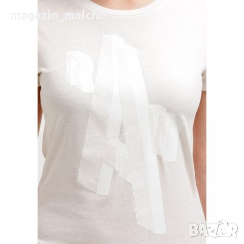 ДАМСКА ТЕНИСКА - G-STAR RAW MERAL; размери: L и XL, снимка 3 - Тениски - 31704783