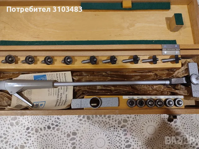 Вътромер 150-300 милиметра DDR, снимка 3 - Стругове - 56086692