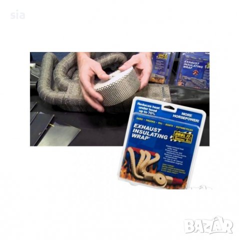 Изолация за гърне, ауспух, тръби, Термоизолационна лента, снимка 3 - Аксесоари и консумативи - 37867988