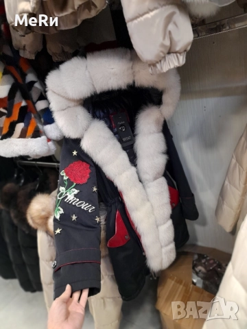 Парка с бяла лисица , снимка 2 - Палта, манта - 52268030