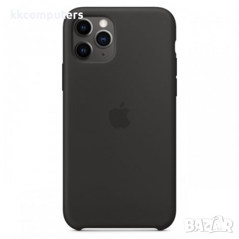 Силиконов кейс Silicone Case за Apple, За iPhone 11 (6.1), Черен