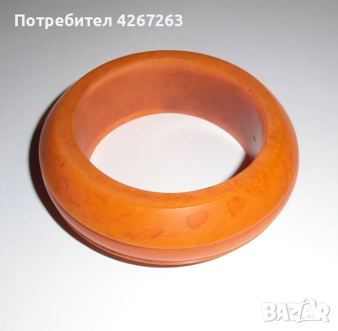 Бакелитена кехлибарена гривна винтидж, снимка 9 - Гривни - 52497085