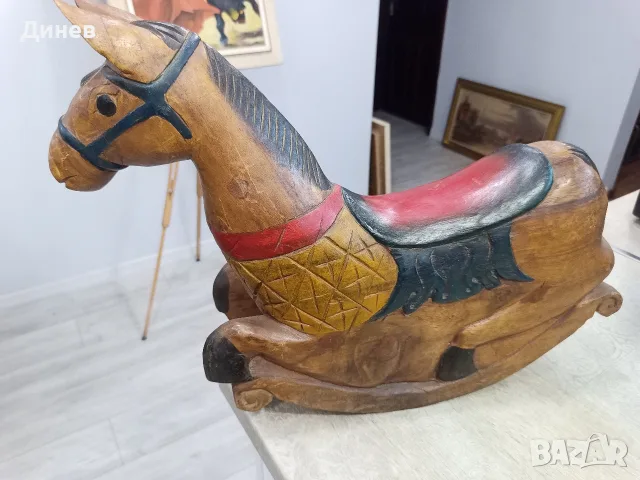 Голямо декоративно конче от МАСИВНО ДЪРВО (Ръчна дърворезба) – Vintage / Бохо акцент
