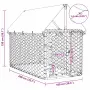 vidaXL Дворна клетка за кучета с покрив, 200x100x150 см, снимка 10
