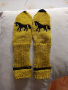 Ръчно плетени детски чорапи с картинка, ходило 21 см., снимка 1