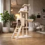 Многоетажна котешка драскалка с къщичка и легло, снимка 3