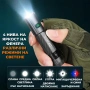 Мини мощен фенер YEMAO M52 – 1500 Лумена, 2 акумулаторни батерии, магнит и USB-C зареждане, снимка 5