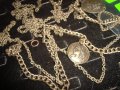 СТАР ВИНТИДЖ БРОНЗ ГЕРДАН КОЛИЕ с МНОГО ДЪЛГА ВЕРИЖКА 16549, снимка 4