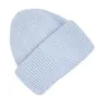 Плетена зимна шапка ангора с подгъв в светло синьо Код на продукта:DASH-001-1, снимка 1