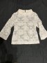 Бяла блуза с дантела , снимка 1 - Блузи с дълъг ръкав и пуловери - 31648235