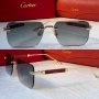 Cartier мъжки слънчеви очила с дървени дръжки