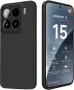 Матов Силиконов Кейс за Xiaomi 15 - Черен, снимка 1