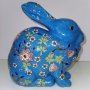 	 Синьо порцеланово зайче, снимка 5