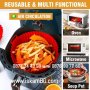 Силиконова тава за печене в Air Fryer | силиконова форма за еър фраър - КОД 3918, снимка 3