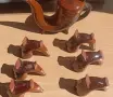 Керамичен сервиз 6+1 от 60те г. на ХХ век. Шатра Хан Крум, снимка 3
