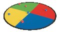 Игра за точност - Сгъваема цветна мишена с 6 топки в чанта , снимка 2