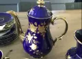 Порцеланов сервиз от Бавария "Кобалт и злато", снимка 2