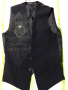 Мъжка жилетка Monarchy Black Embroidery S Small Rare Vest в черно, снимка 3