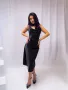 Черна дамска рокля , снимка 5