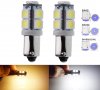 Лед крушки 2бр. за габарит 9LED BA9S T4W 12V 5050 SMD- А3020