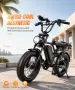 Чисто нов електрически , HEADEER BK20, Мотор 750W Дебели гуми, - сменяема Мощна батерия 48 V 20 Ah,, снимка 3