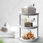 🌀 Въртяща се 3-етажна поставка – 360° организация за кухня, баня и дом, снимка 2