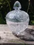Кристална захарница или бонбониера Диаметър 11,5 см Височина 16 см , снимка 1