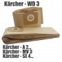 Филтърни торби торбички филтри за прахосмукачки Керхер Karcher WD2, WD3, WD4/5/6, снимка 3