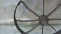 ковано масивно колело от каруца, двуколка, рало , снимка 9