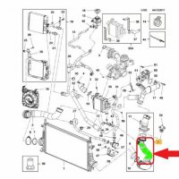 20946049 Маркуч за турбо за Опел Инсигниа 2.0 DTR Bi-Turbo, снимка 2 - Части - 37895436